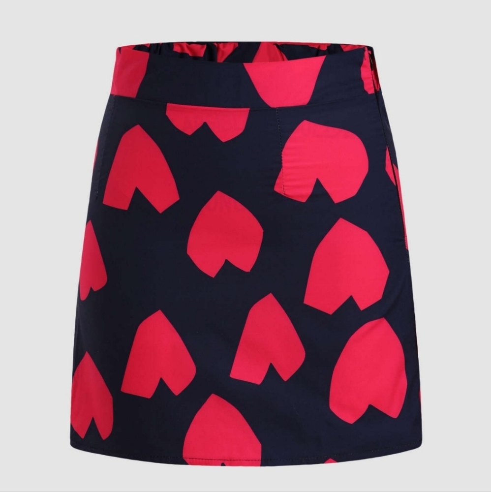 NWT Skirt (Hearts) Pink and Navy - Picture 4 of 9
